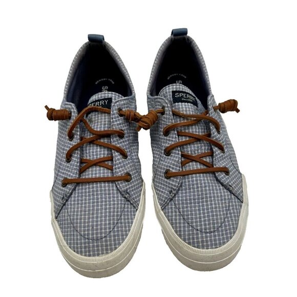 Womens Sperry Top Sider Crest Vibe Slip On Canvas Shoe Mini Plaid Size 9.5 - Picture 3 of 12
